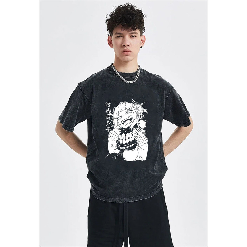 Oversized Vintage Shirt, Anime Manga Shirts, Unisex Washed Tshirt, Japanese Shirt, Cool Anime Shirt, Graphic Tees - 3.jpg