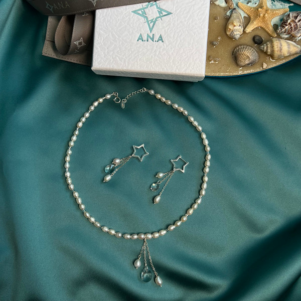Pearl Silver 925 Jewelry Set