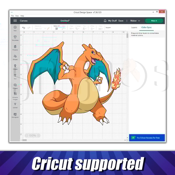 Charizard Pokemon pack, svg and png formats, vector char | Inspire Uplift