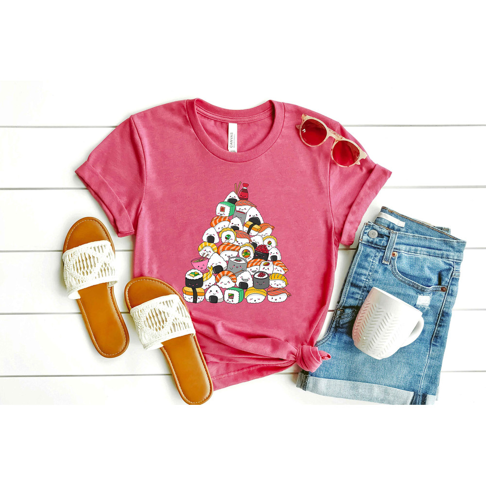 Sushi Lover Apparel - Anime Foodie Clothing - Cartoon Food T-Shirt - Japanese Food Tee - Ramen Mom Tshirt - Japanese Aesthetic Shirt - 5.jpg