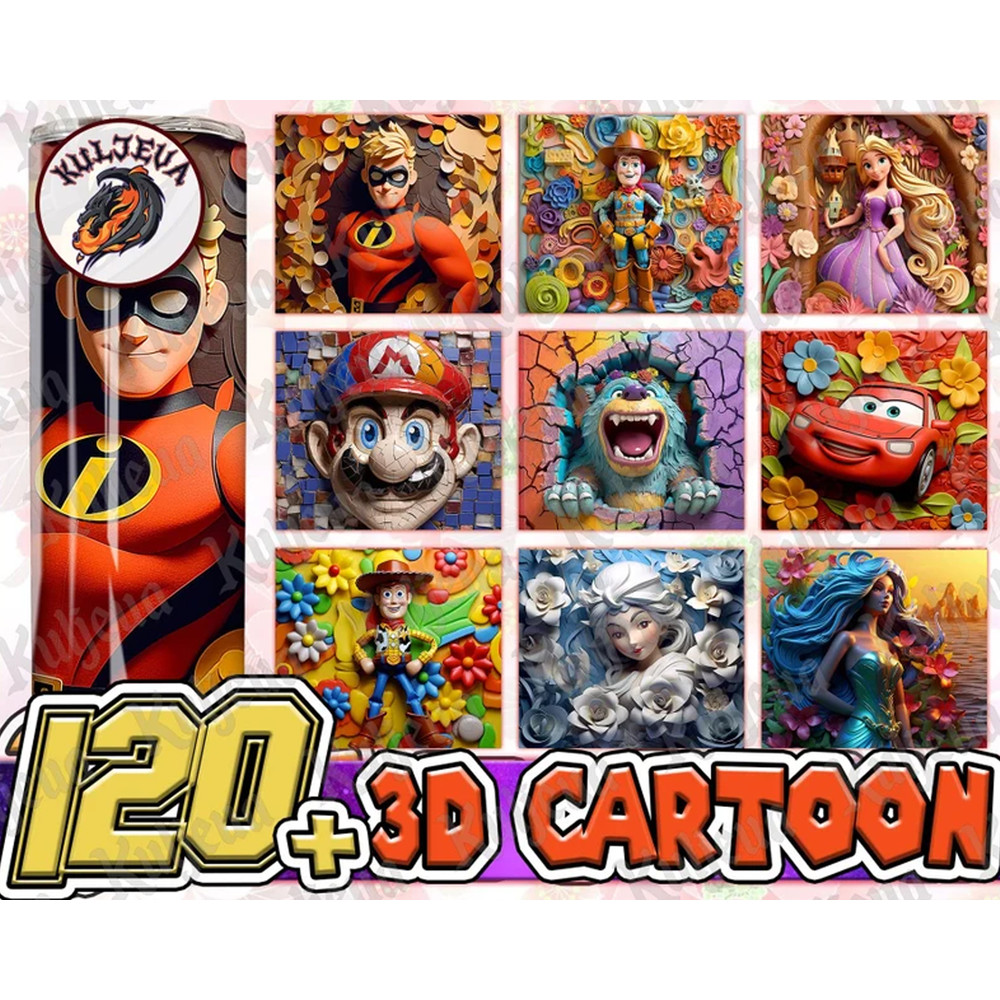 Disney 120+ All New 3D Styles Cartoon1.jpg