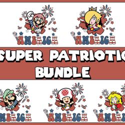 super cartoon 4th of july svg bundle, 4th of july svg, independence day svg 4th of july matching shirt svg, america svg,