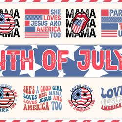 loves jesus and america too svg bundle, 4th of july mama svg, party in the usa svg, patriotic svg, memorial day svg, di