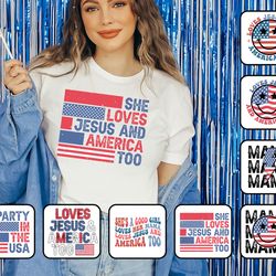 loves jesus and america too svg bundle, 4th of july mama svg, party in the usa svg, patriotic svg, memorial day svg, di