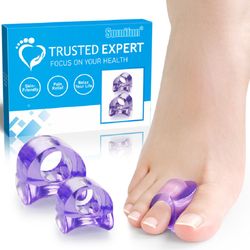 4 Pairs Silicone Gel Toe Separator Orthotics Bunion Toes Spacer Pain Reliever
