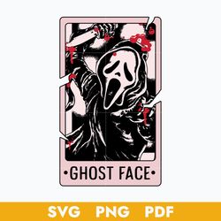 ghostface horror tarot cards svg, ghostface  svg, halloween horror svg, png pdf digital file