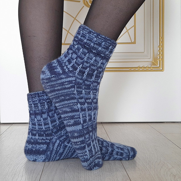 Wool Socks, Women Socks, Beginner Socks, PDF Pattern, Socks Knitting Pattern.png