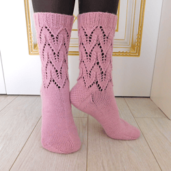 Socks Knitting Pattern | PDF Knitting Pattern | Women Socks | Instruction in English | Wool Socks | V18
