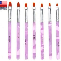 7 Pcs Nail Art Design Brush Acrylic Nail Gel Polish Painting Brush Drawing Pen
