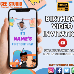 gracie's corner birthday video invitation, gracie animated invite, gracie digital custom invite, gracie birthday