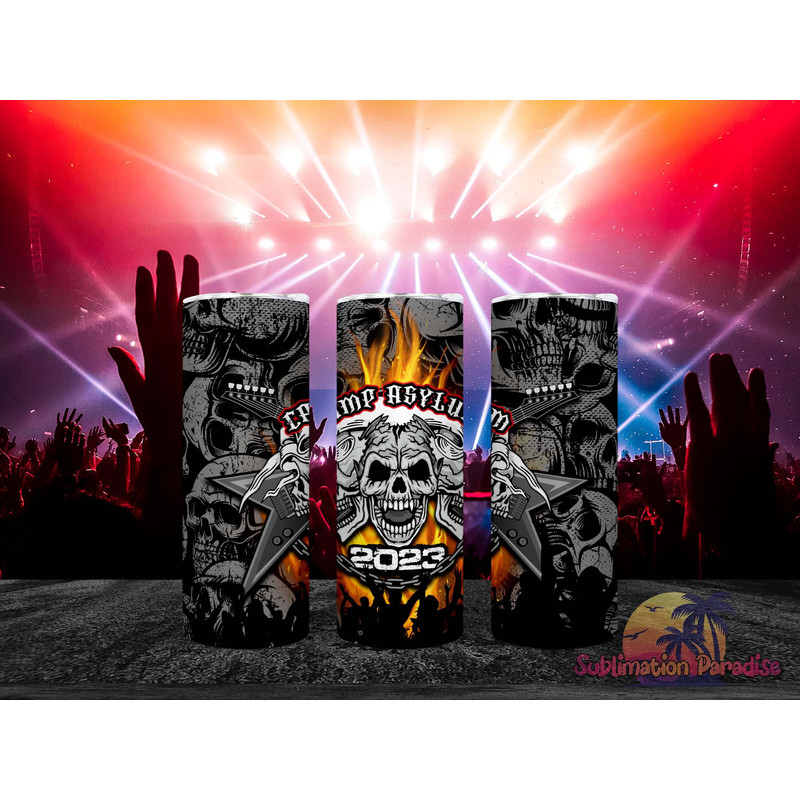 Camp Asylum Skull in Flames Tumbler,Camp Asylum Skull in Flames Skinny Tumbler,Awareness Tumbler.png