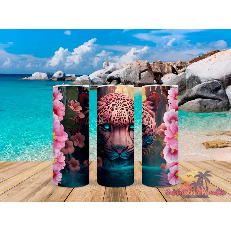 Cougar and Flowers Tumbler,Cougar and Flowers Skinny Tumbler,Awareness Tumbler.png