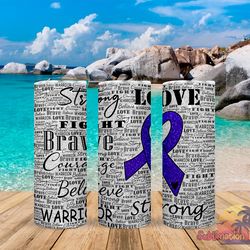 dark purple tumbler,dark purple skinny tumbler,awareness tumbler