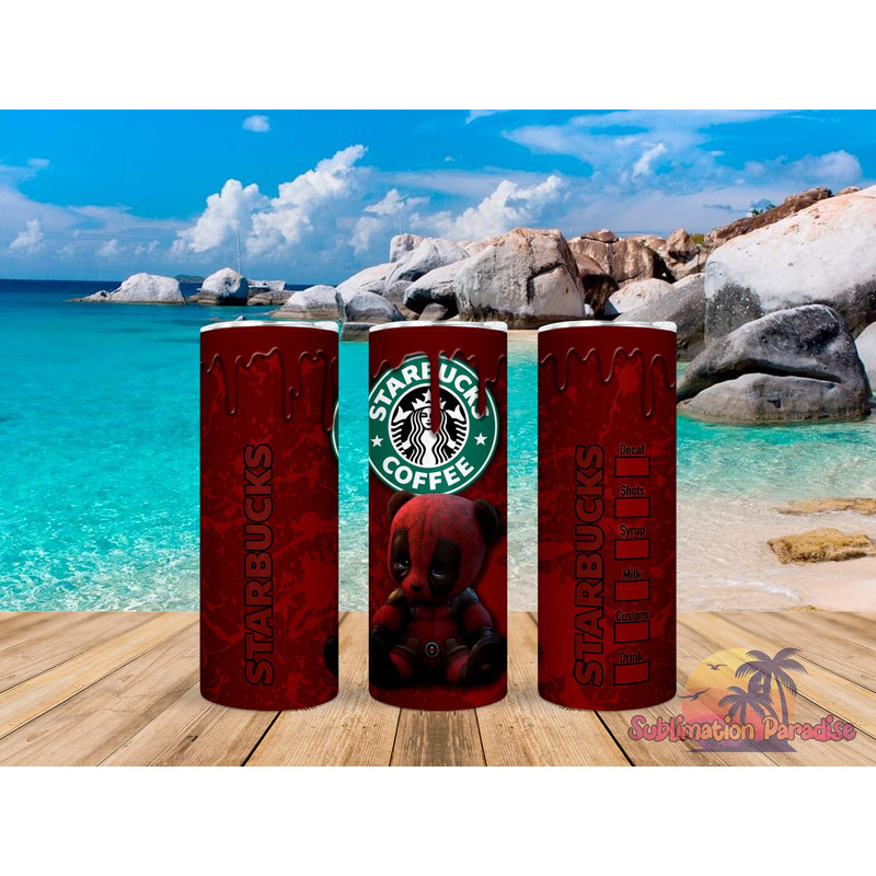 deadpool Teddy Bear Coffee Tumbler,deadpool Teddy Bear Coffee Skinny Tumbler,Awareness Tumbler.png