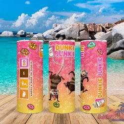dunkie junkie coffee tumbler,dunkie junkie coffee skinny tumbler,awareness tumbler