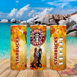 fall jack & sally coffee tumbler,fall jack & sally coffee skinny tumbler,awareness tumbler