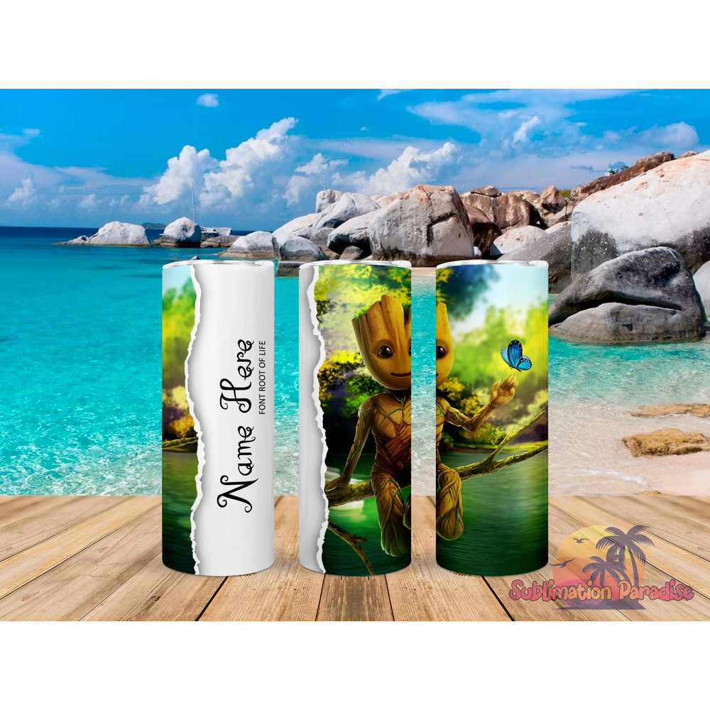 Groot On A Root Customizable Tumbler,Groot On A Root Customizable Skinny Tumbler,Awareness Tumbler.png