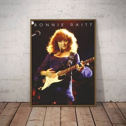 bonnie raitt poster, soulful serenade poster, music poster, blue music poster, singer poster, wall art, wall decor