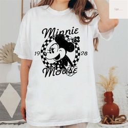 minnie mouse shirt, disney mickey 1928 shirt, retro disney classic, vintage disney unisex t-shirt, disneyland shirt