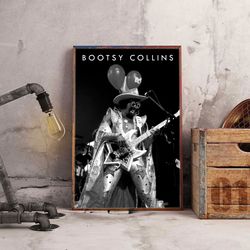 bootsy collins poster, cosmic grooves poster, music poster, punk music poster, guitarist poster, singer poster, wall art