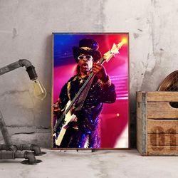 bootsy collins poster, soulful swagger poster, music poster, punk music poster, guitarist poster, singer poster