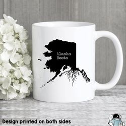 alaska mug, alaska gift, alaska map, alaska coffee