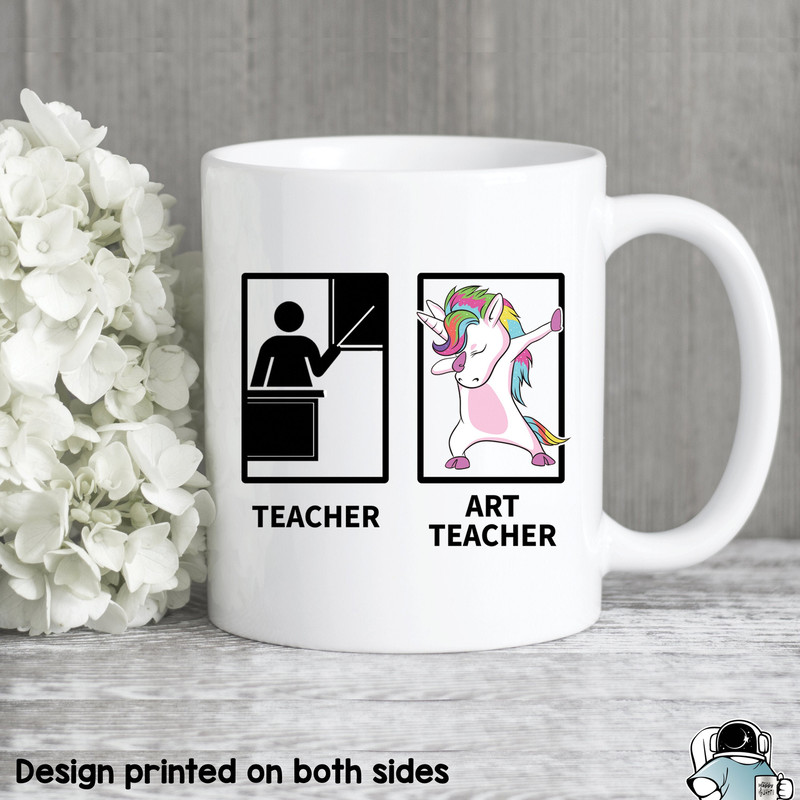 Art Teacher Coffee Mug • Art Teacher Mug • Dabbing Unicorn Teacher • Teacher Unicorn • Teacher Gift • Gifts For Teachers • Art Gifts - 1.jpg
