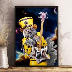 bootsy collins poster, bootsy's universe poster, music poster, punk music poster, guitarist poster, singer poster