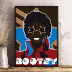 bootsy collins poster, funky ambassador poster, music poster, punk music poster, guitarist poster, singer poster