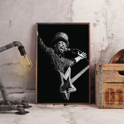 bootsy collins poster, timeless grooves poster, music poster, punk music poster, guitarist poster, singer poster