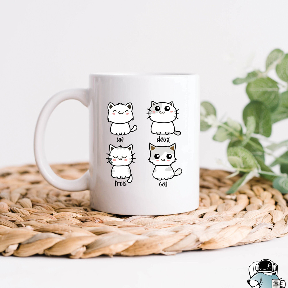 Cat Mug, Un Deux Trois Cat Mug, Cat Owner Mug, Cat Coffee Mug, Pet Cat, Pet Cat Gift, Gifts For Cat Owners, Cat Lady Mug, Cat Lady Gift - 1.jpg