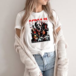 scream halloween tshirt, ghostface shirt, horror movie shirt, halloween party, halloween shirt, scary movie shirt