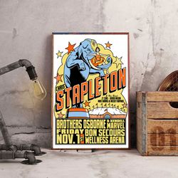 chris stapleton poster, rustic resonance poster, music poster, country music poster, singer poster, wall art, wall decor