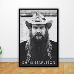 chris stapleton poster, stapleton spotlight poster, music poster, country music poster, singer poster, wall art