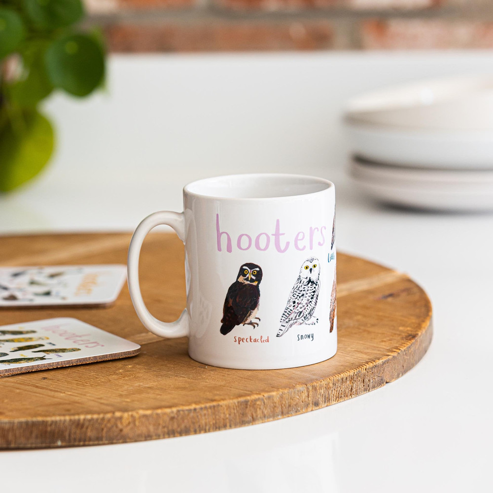 Set of 4 Ceramic Bird Pun Mugs - Floaters Honkers Hooters Shags - 5.jpg