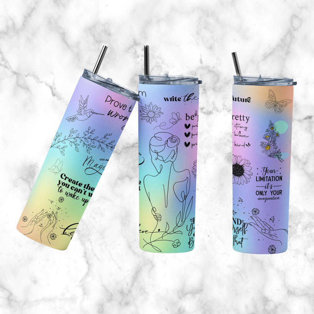 Positive Motivational 20oz wrap, Digital Sublimation design, 20oz Digital Design, Positive Tumbler Design, Inspirational Quotes Design-2.jpg