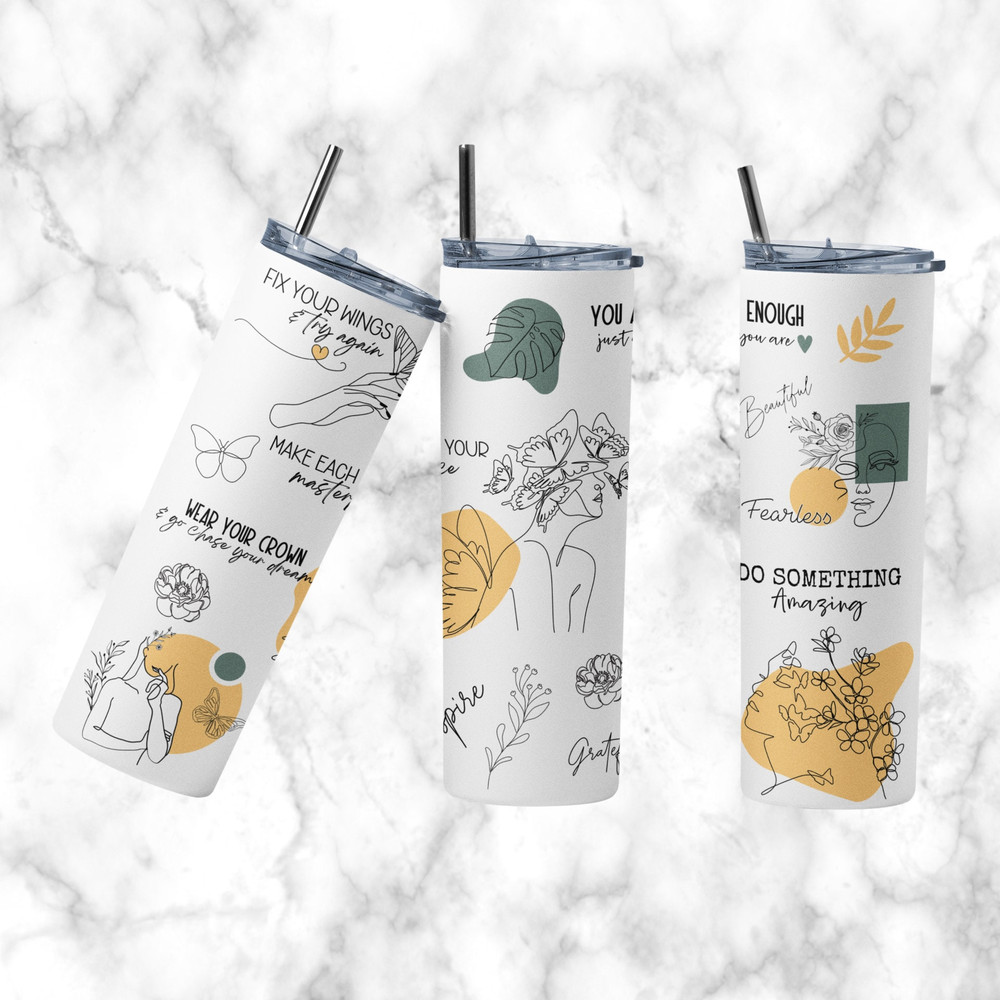 Positive Motivational 20oz wrap, Digital Sublimation design, 20oz Digital Design, Positive Tumbler Design, Inspirational Quotes Design-3.jpg