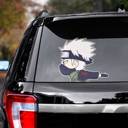 anime sticker, naruto sticker, manga decal, anime decal, naruto decal, manga sticker, hatake kakashi decal