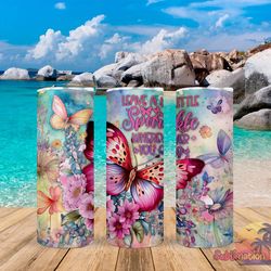 ready to butterfly tumbler,ready to butterfly skinny tumbler,awareness tumbler