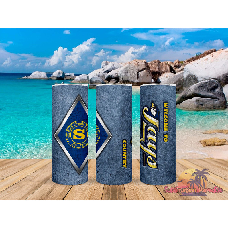 Seaford School Jay Country Tumbler,Seaford School Jay Country Skinny Tumbler,Awareness Tumbler.png