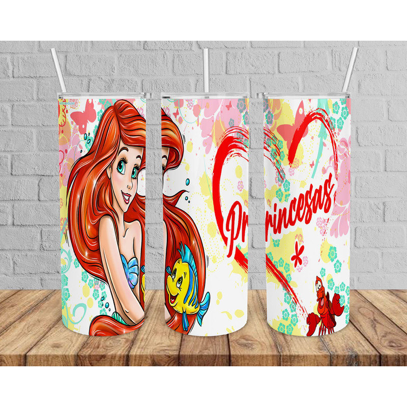 20oz Princess Cartoon Tumbler Png, Sublimation Design, Cartoon Tumbler Wrap, Princess Png, Cartoon Design Download, Cartoon Tumbler Template.jpg