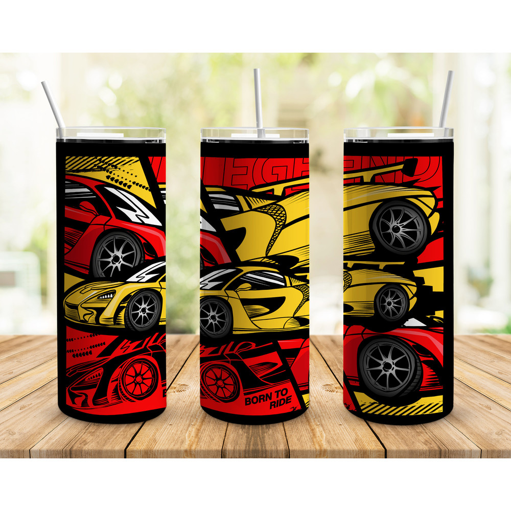 Born To Ride Sports Carr Tumbler, Born To Ride Sports Carr Skinny Tumbler.png