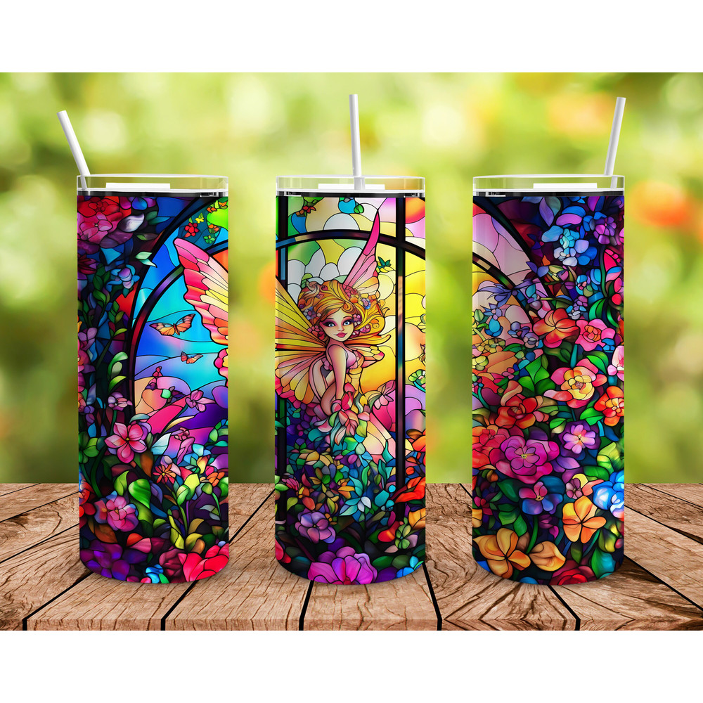 Butterfly Angel Fairyr Tumbler, Butterfly Angel Fairyr Skinny Tumbler.png