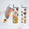 Retro Rainbow Stars and Flower 20 oz Skinny Tumbler PNG Sublimation Design Digital Download.jpg