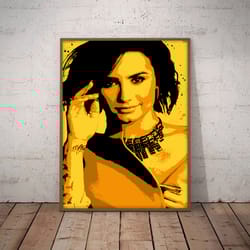 demi lovato poster, vocal dynamo poster, music poster, pop music poster, singer poster, wall art, wall decor, prints