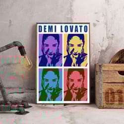 demi lovato poster, fearless journey poster, music poster, pop music poster, singer poster, wall art, wall decor, prints