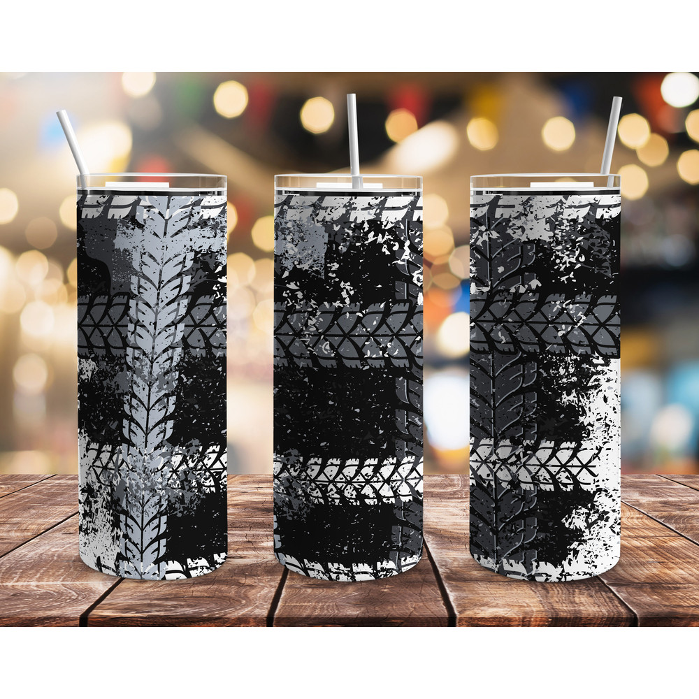 Car Tire Tracksr Tumbler, Car Tire Tracksr Skinny Tumbler.png