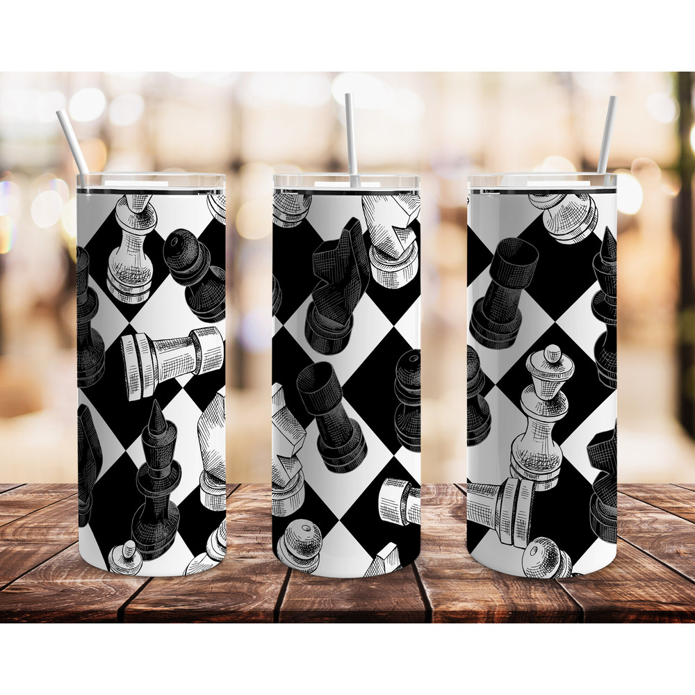 Chess Boardr Tumbler, Chess Boardr Skinny Tumbler.png