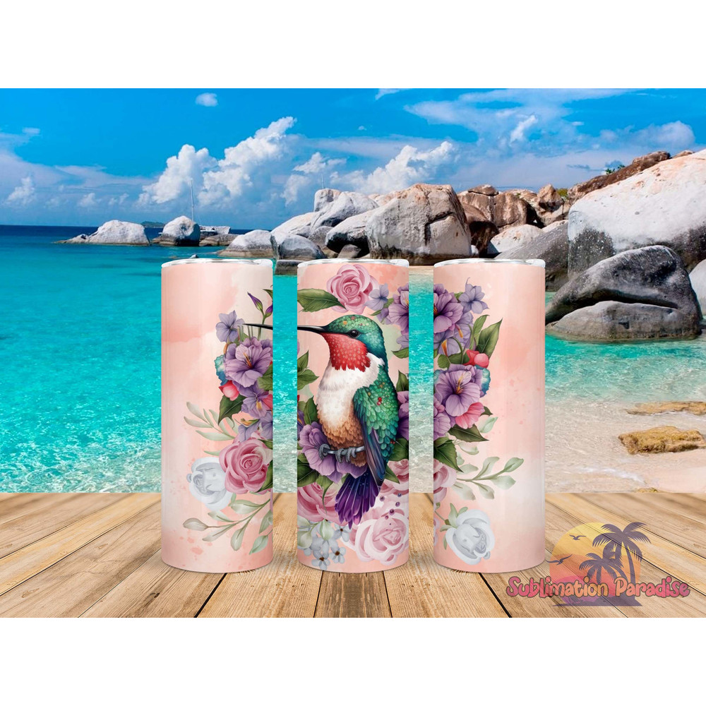 Watercolor Hummingbird Butterfly Tumbler,Watercolor Hummingbird Butterfly Skinny Tumbler,Awareness Tumbler.png