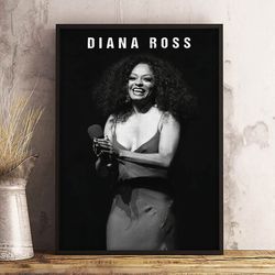 diana ross poster, iconic songstress poster, music poster, r&b music poster, singer poster, wall art, wall decor, prints